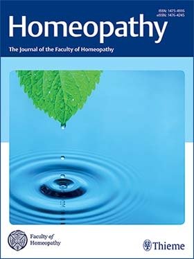 Homeopathy Journal Cover